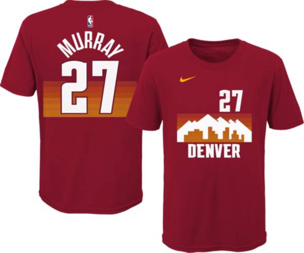 Nike Youth 2020-21 City Edition Denver Nuggets Jamal Murray #27 Cotton T-Shirt