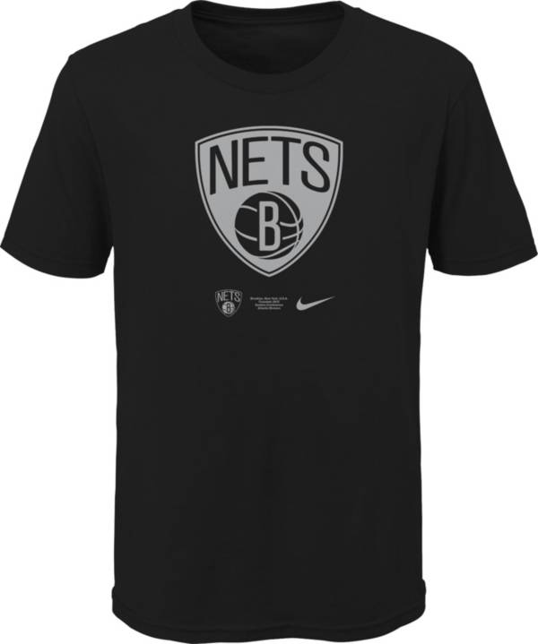 Nike Youth Brooklyn Nets Black Logo T-Shirt