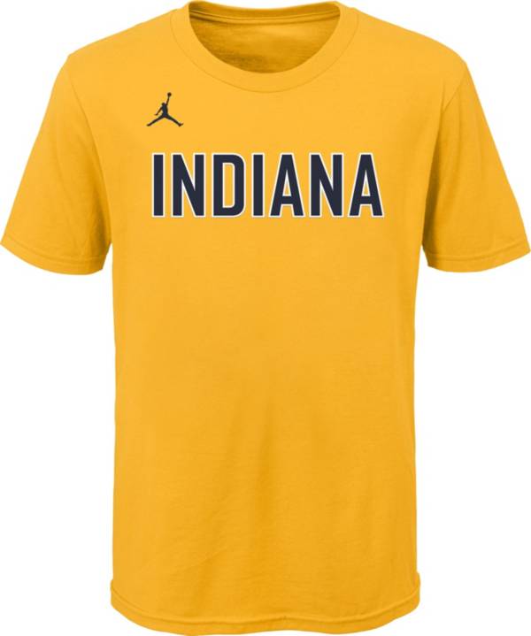 Jordan Youth Indiana Pacers Yellow Statement T-Shirt