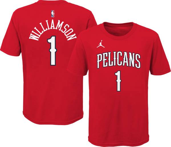 Jordan Youth New Orleans Pelicans Zion Williamson #1 Red Statement T-Shirt product image