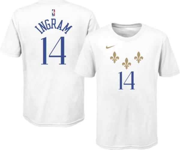 Nike Youth 2020-21 City Edition New Orleans Pelicans Brandon Ingram #14 Cotton T-Shirt