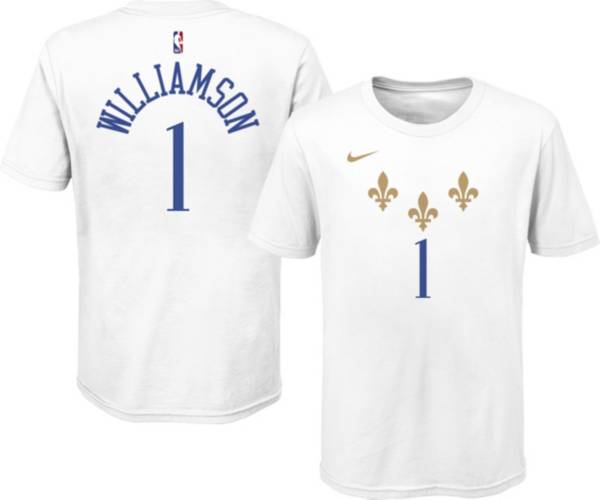 Nike Youth 2020-21 City Edition New Orleans Pelicans Zion Williamson #1 Cotton T-Shirt product image