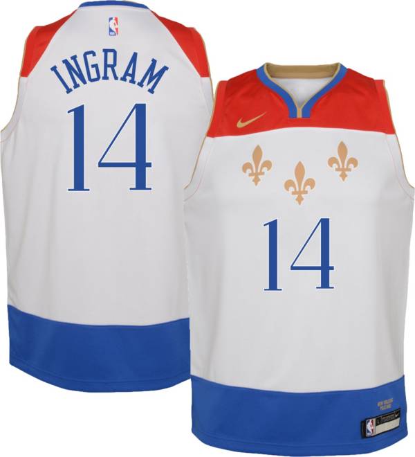 Nike Youth 2020-21 City Edition New Orleans Pelicans Brandon Ingram #14 Dri-FIT Swingman Jersey