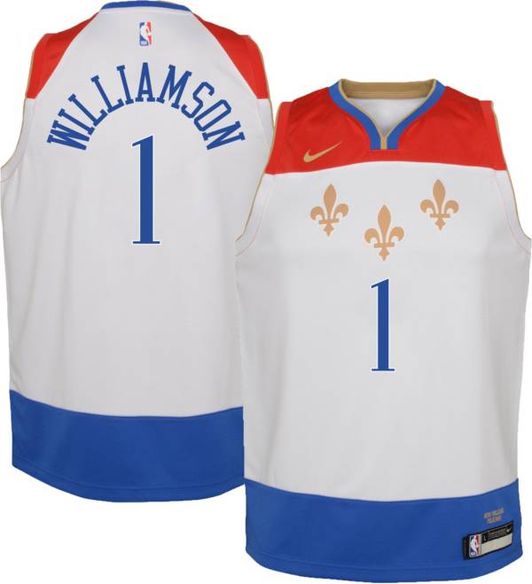 Nike Youth 2020-21 City Edition New Orleans Pelicans Zion Williamson #1 Dri-FIT Swingman Jersey