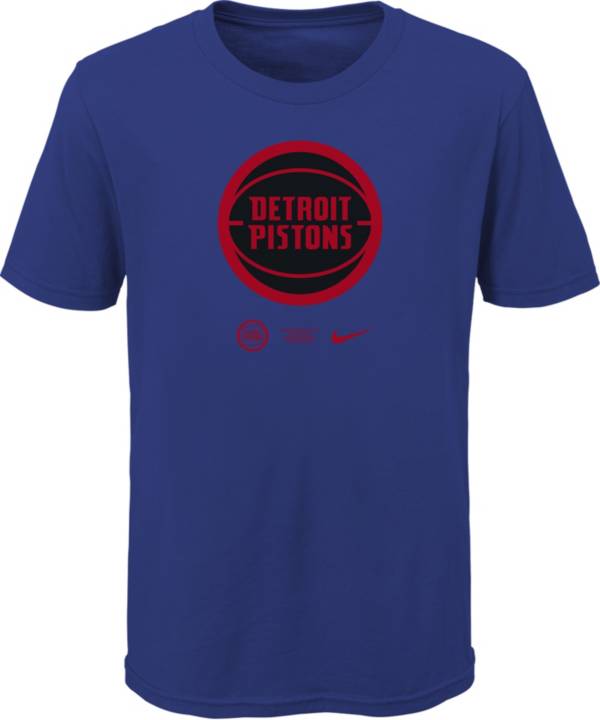 Nike Youth Detroit Pistons Blue Logo T-Shirt