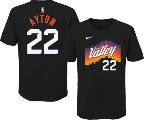 Nike Youth 2020-21 City Edition Phoenix Suns Deandre Ayton #22 Cotton T-Shirt