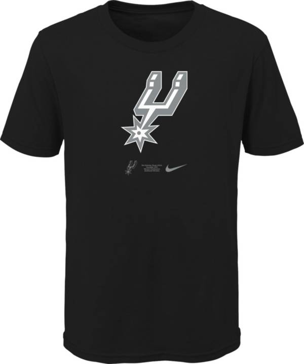 Nike Youth San Antonio Spurs Black Logo T-Shirt