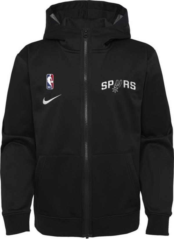 Nike Youth San Antonio Spurs Black Spotlight Full-Zip Hoodie