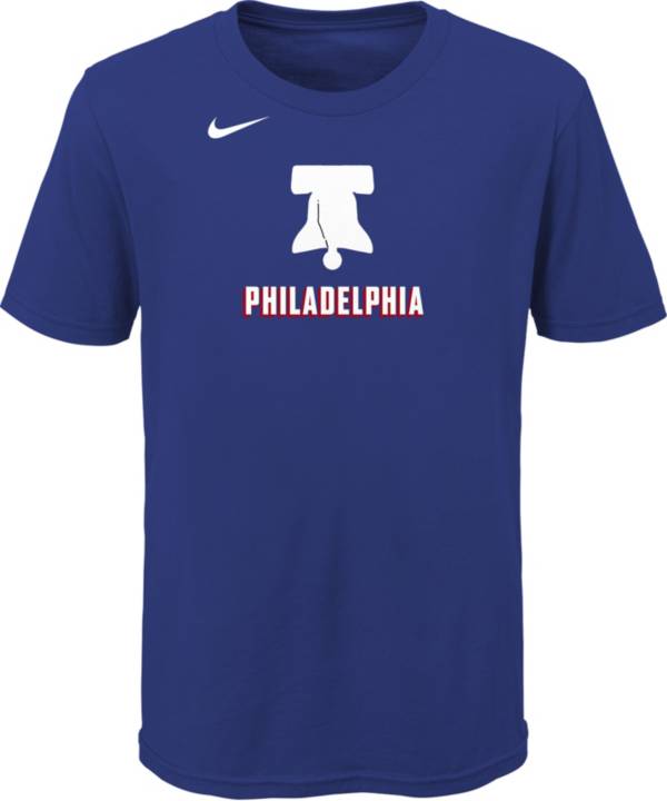 Nike Youth 2020-21 City Edition Philadelphia 76ers Logo T-Shirt