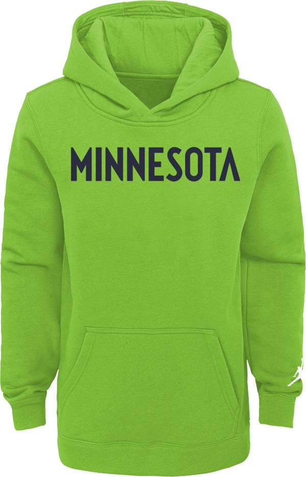 Jordan Youth Minnesota Timberwolves Green Statement Pullover Hoodie