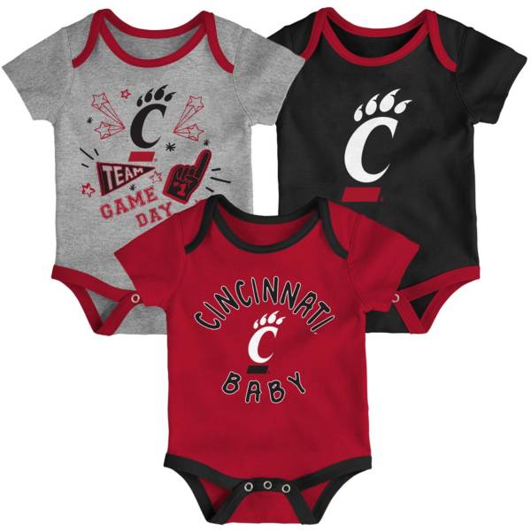 Gen2 Infant Cincinnati Bearcats Red Champ 3-Piece Onesie Set