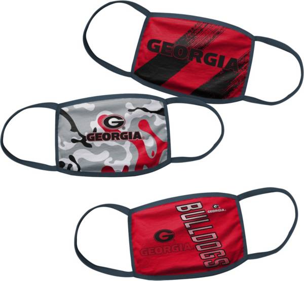 Outerstuff Boys' Georgia Bulldogs 3-Pack Face Coverings