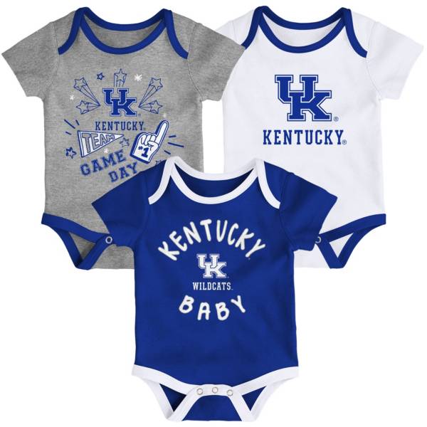 Gen2 Infant Kentucky Wildcats Blue Champ 3-Piece Onesie Set