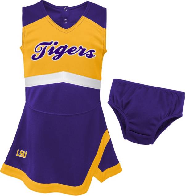 Gen2 Youth Girls' LSU Tigers Purple Cheer Captain 2-Piece Jumper Dress