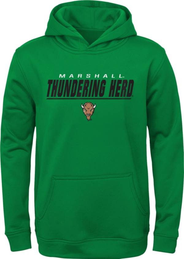 Gen2 Boys' Marshall Thundering Herd Green Pullover Hoodie