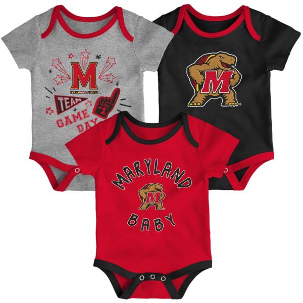 Gen2 Infant Maryland Terrapins Red Champ 3-Piece Onesie Set