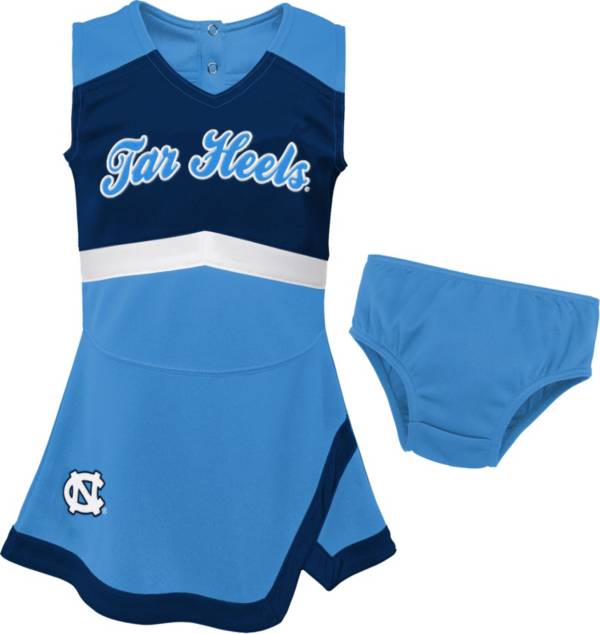 Gen2 Toddler North Carolina Tar Heels Carolina Blue Cheer Captain 2-Piece Jumper Dress