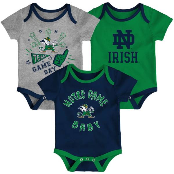 Gen2 Infant Notre Dame Fighting Irish Navy Champ 3-Piece Onesie Set