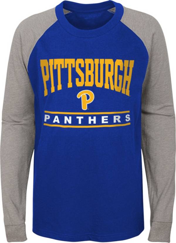 Gen2 Youth Boys' Men's Pitt Panthers Blue Classic Raglan Long Sleeve T-Shirt product image