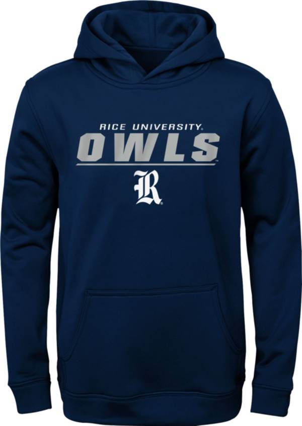 Gen2 Youth Rice Owls Blue Pullover Hoodie