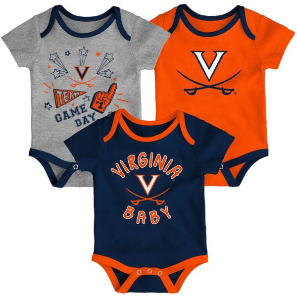 Gen2 Infant Virginia Cavaliers Blue Champ 3-Piece Onesie Set