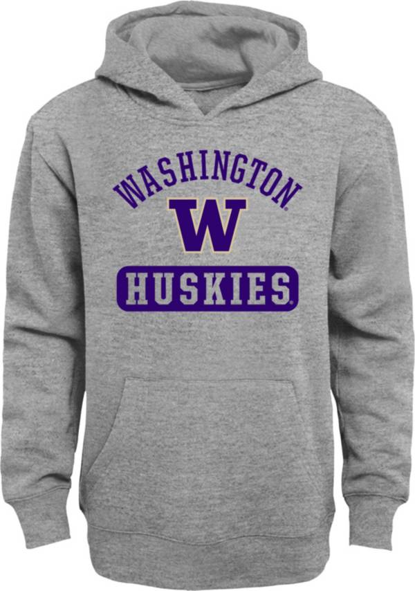 Gen2 Youth Washington Huskies Grey Pullover Hoodie