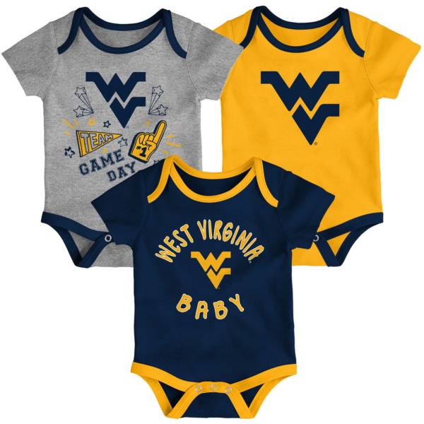 Gen2 Infant West Virginia Mountaineers Blue Champ 3-Piece Onesie Set