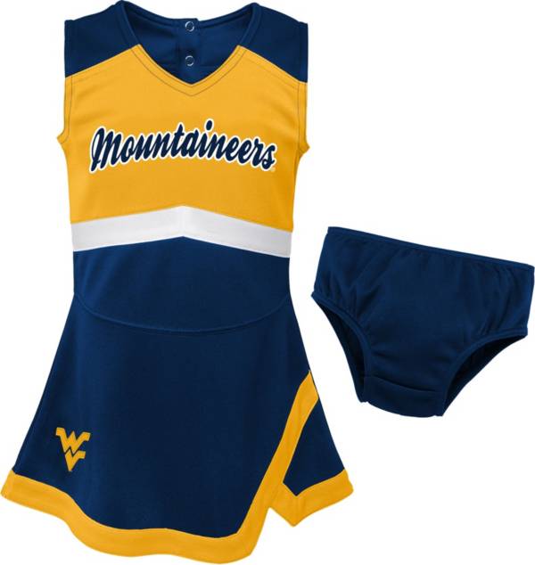 Gen2 Toddler West Virginia Mountaineers Blue Cheer Captain 2-Piece Jumper Dress