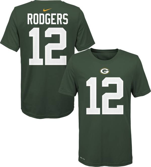 Nike Youth Green Bay Packers Aaron Rodgers #12 Green T-Shirt