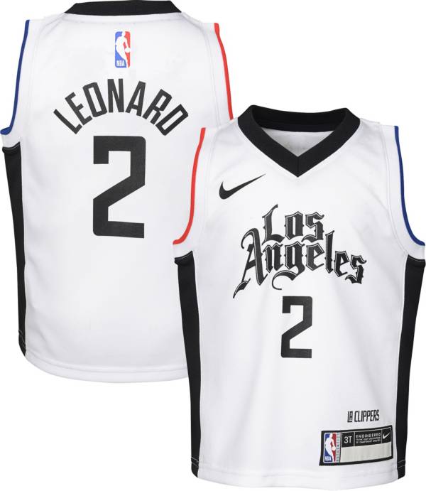 Nike Toddler Los Angeles Clippers Kawhi Leonard #2 White Dri-FIT Swingman Jersey