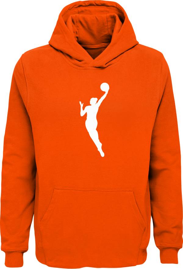 WNBA Youth Primary Logo Orange Pullover Hoodie