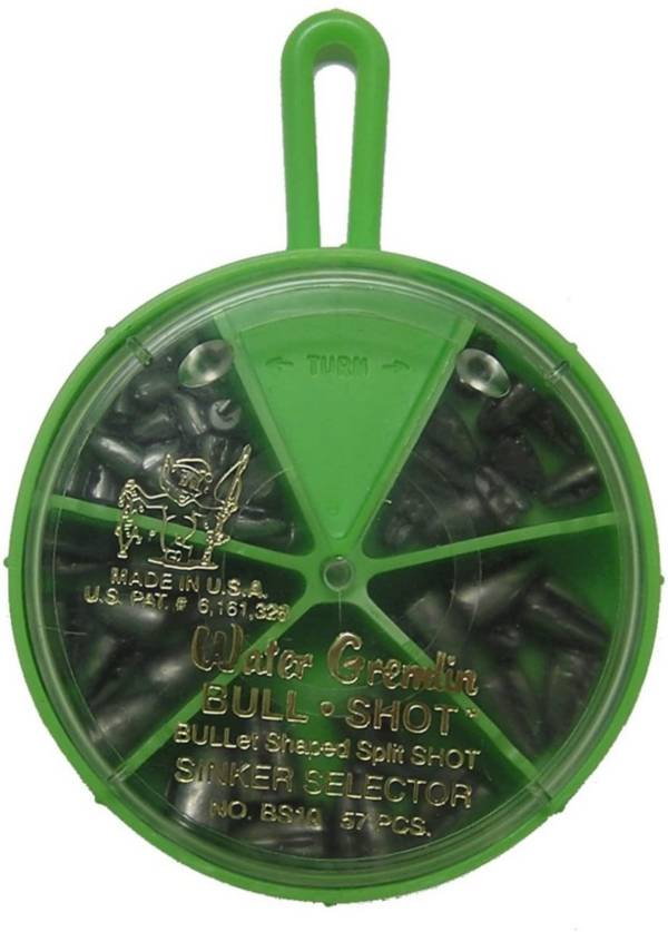 Water Gremlin Bull Shot Sinker Selector – 57 Pieces