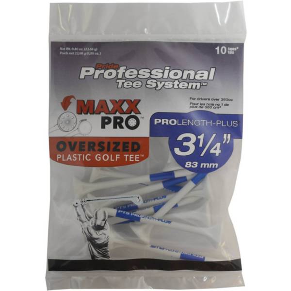 Pride Sports Professional Tee System 3.25'' MAXX Pro Oversized Plastic Golf Tees - 12 Pack product image