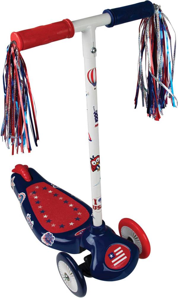 Pulse Performance Products Patriotic 3 Wheel Scooter