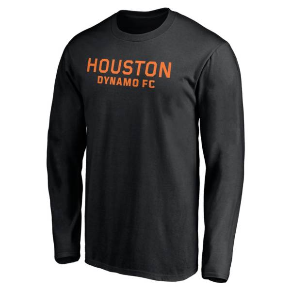 Fanatics Men's Houston Dynamo Black Long Sleeve T-Shirt