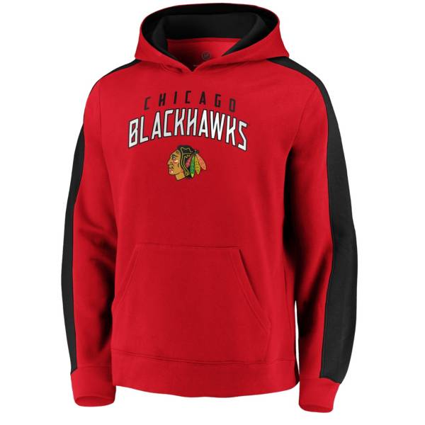 NHL Men's Chicago Blackhawks Gameday Arch Red Pullover Sweatshirt