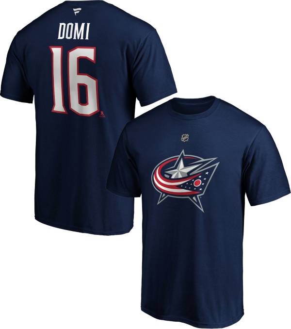 Fanatics Men's Columbus Blue Jackets Max Domi #16 T-Shirt