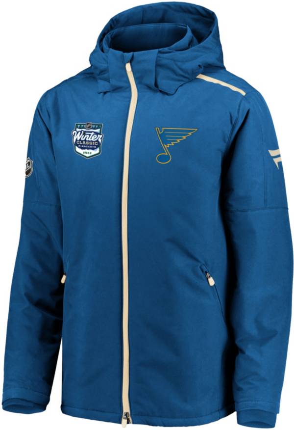 NHL '22 Winter Classic St. Louis Blues Authentic Pro Blue Full-Zip Jacket