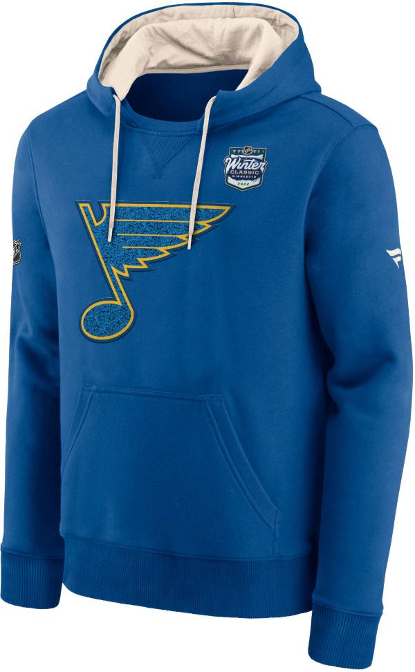 NHL '22 Winter Classic St. Louis Blues Archival Blue Pullover Hoodie