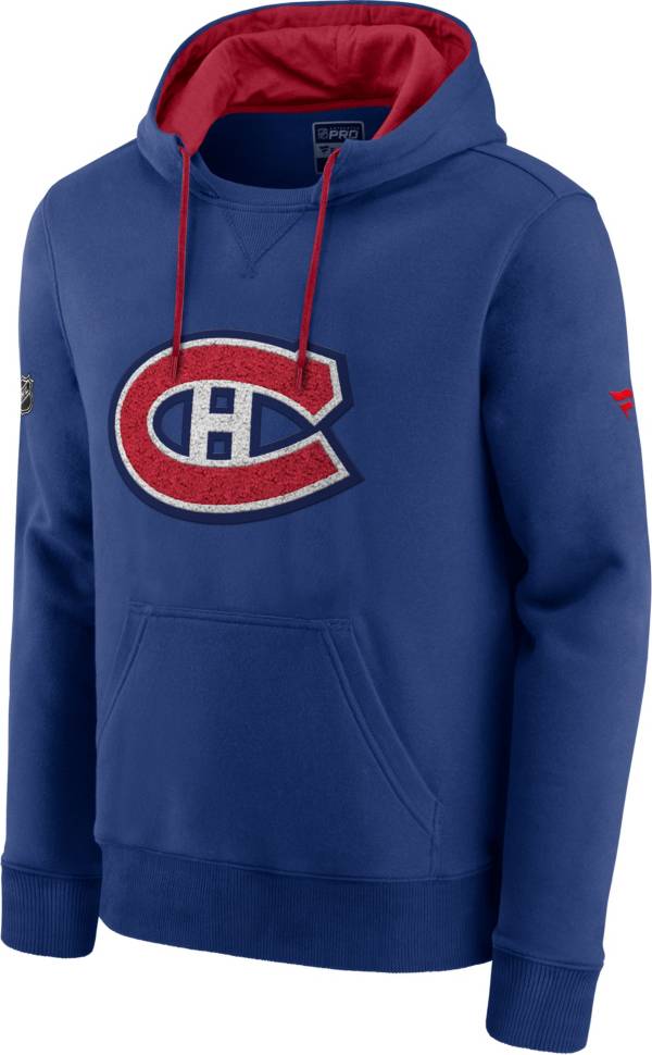 NHL Men's Montreal Canadiens Special Edition Logo Blue Pullover Hoodie