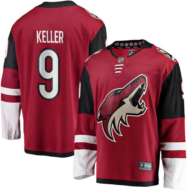 NHL Men's Arizona Coyotes Clayton Keller #9 Breakaway Home Replica Jersey