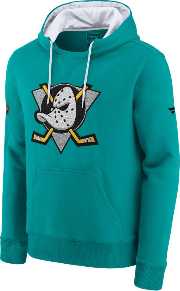 NHL Men's Anaheim Ducks Special Edition Logo Teal Pullover Hoodie