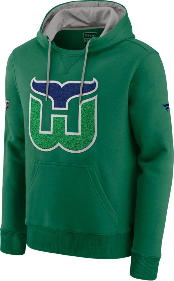 NHL Men's Carolina Hurricanes Special Edition Logo Green Pullover Hoodie