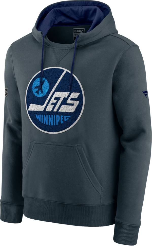 NHL Men's Winnipeg Jets Special Edition Logo Grey Pullover Hoodie product image