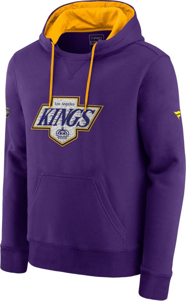 NHL Men's Los Angeles Kings Special Edition Logo Purple Pullover Hoodie