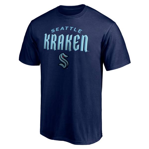 NHL Men's Seattle Kraken Wordmark Navy T-Shirt
