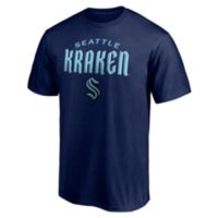 NHL Men's Seattle Kraken Wordmark Navy T-Shirt