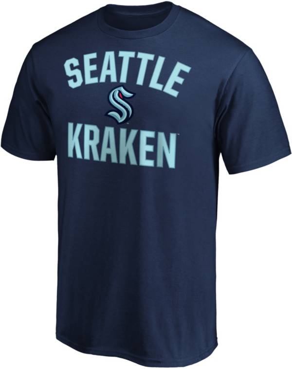 NHL Men's Seattle Kraken Victory Arch Navy T-Shirt