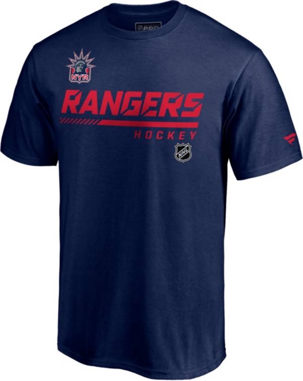 NHL Men's New York Rangers Special Edition Wordmark Navy T-Shirt