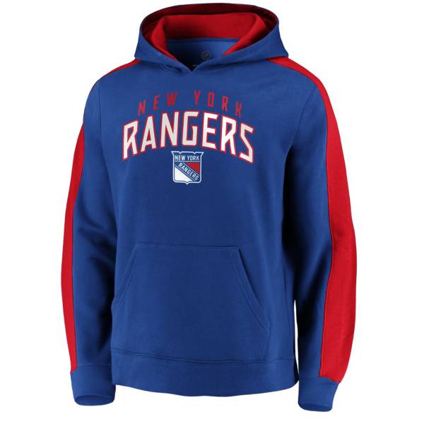 NHL Men's New York Rangers Gameday Arch Blue Pullover Sweatshirt